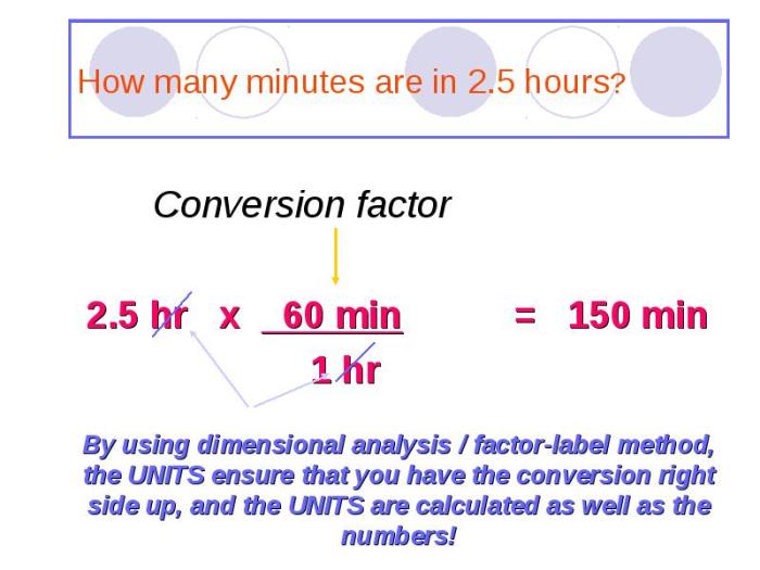 Factor label method worksheet with answers