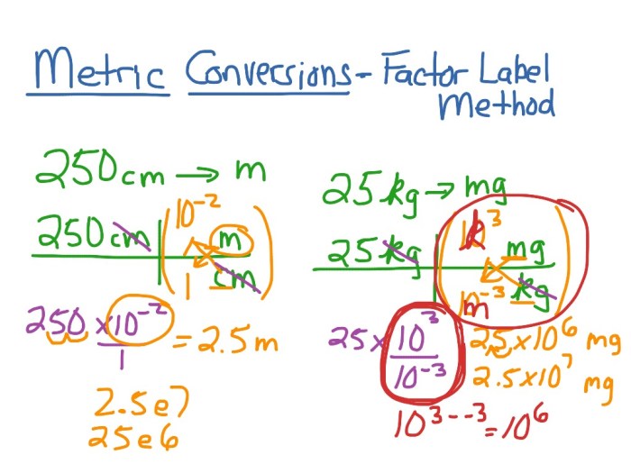 Factor label method worksheet with answers