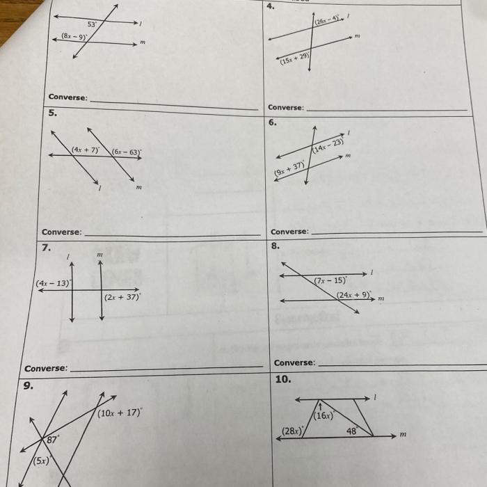 Geometry unit 3 parallel and perpendicular lines answer key