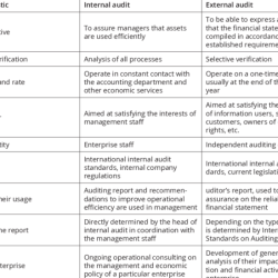 Differences between internal and external auditing