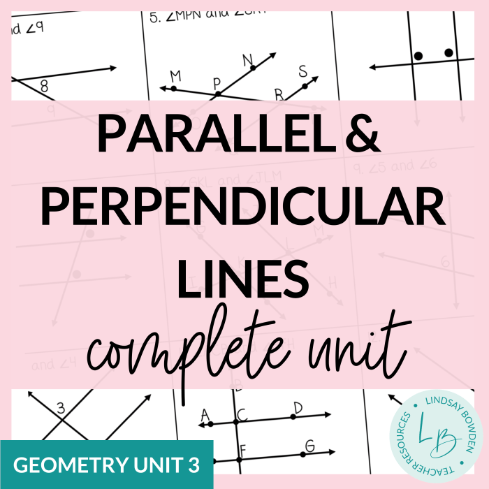 Geometry unit 3 parallel and perpendicular lines answer key